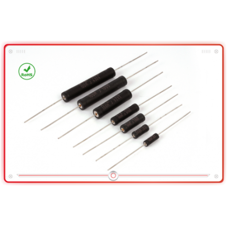 Resistenza a filo 2,7 ohm 5W - confezione 2 pezzi