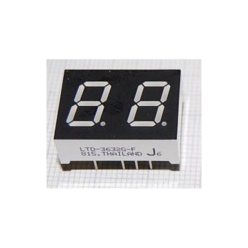 Display 7 segmenti  doppio verde