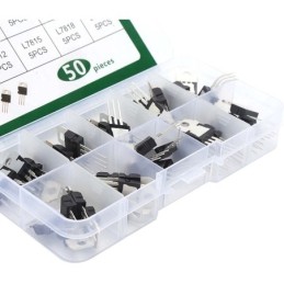 Transistor regolatore di tensione a 3 pin kit da 50 pezzi vari modelli LM317T/L7824