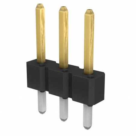 Connettore 3 poli da pcb passo 2,54 mm - contatti dorati