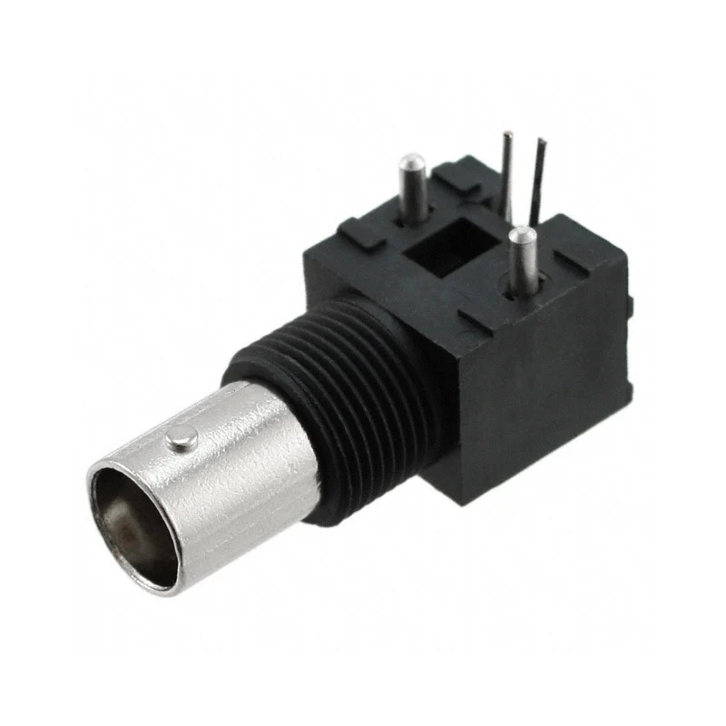 Presa BNC da pannello foro passante PCB angolo retto