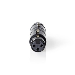 Accoppiatore XLR - Femmina a 3 pin XLR - Femmina a 3 pin XLR Nero