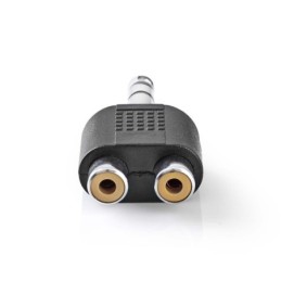 Adattatore audio stereo Maschio da 6,35 mm - 2x Femmina RCA 10 pezzi Nero
