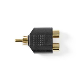 Adattatore subwoofer Maschio RCA - 2x Femmina RCA 10 pezzi Nero
