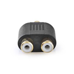 Adattatore subwoofer Maschio RCA - 2x Femmina RCA 10 pezzi Nero