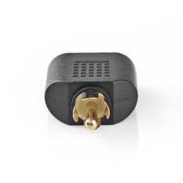 Adattatore subwoofer Maschio RCA - 2x Femmina RCA 10 pezzi Nero
