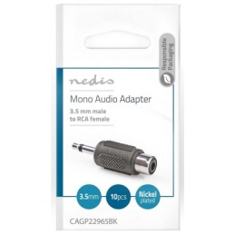 Adattatore audio mono Maschio da 3,5mm-Femmina RCA confezione da 10 pezzi