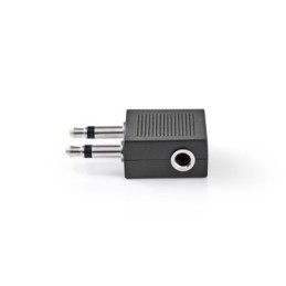 Adattatore Audio per Aereo 2x Maschio da 3,5mm-Femmina da 3,5mm confezione da 10 pezzi