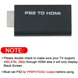 Adattatore audio/video per monitor hdmi da PS2 a HDMI con uscita audio da 3,5mm