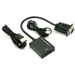 Adattatore audio/video da VGA ad HDMI con jack audio per trasmissione audio