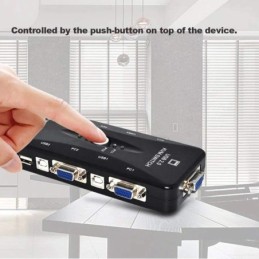 Switch KVM 4 porte USB 2.0 connettori USB/VGA