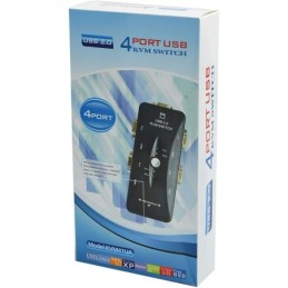 Switch KVM 4 porte USB 2.0 connettori USB/VGA