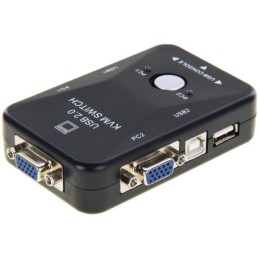 Switch KVM 2 porte USB 2.0 connettori USB/VGA