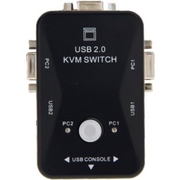 Switch KVM 2 porte USB 2.0 connettori USB/VGA
