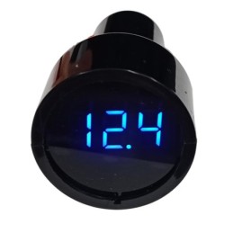 Voltmetro presa accendisigari 12-24V - Display blu