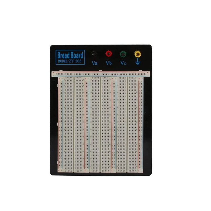 Breadboard 2390 punti con 4 connettori di alimentazione ZY-206
