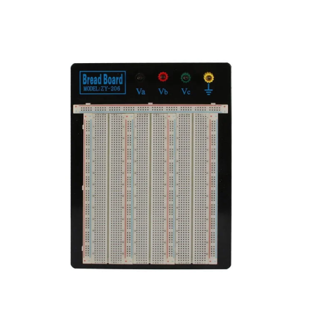 Breadboard 2390 punti con 4 connettori di alimentazione ZY-206