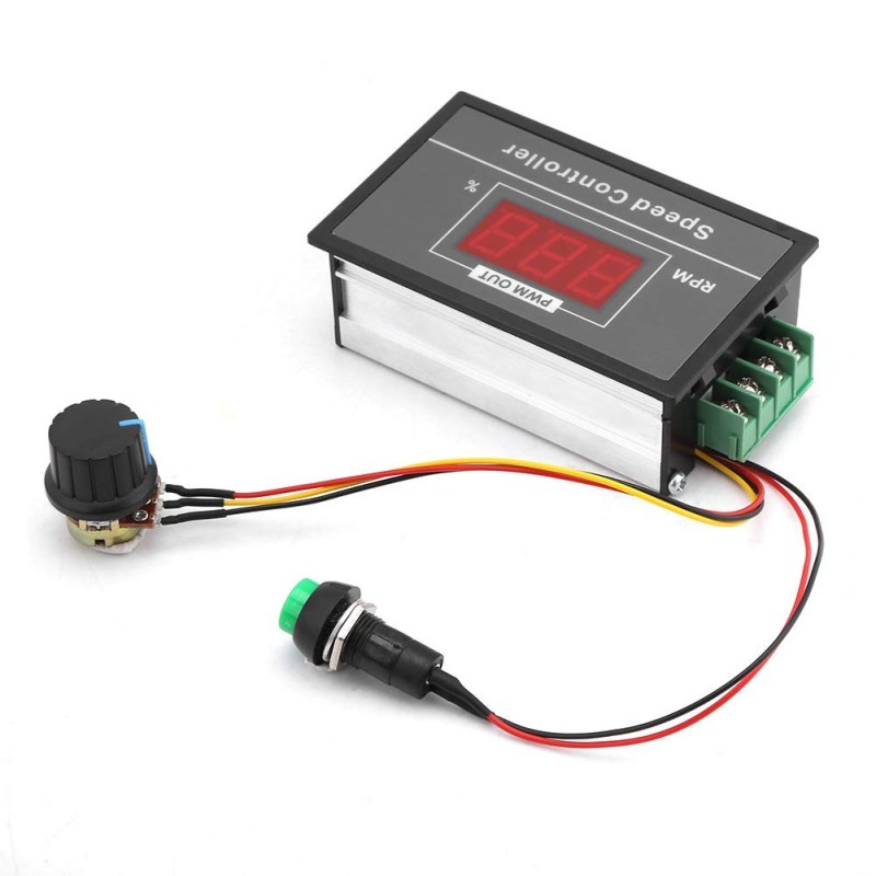 Regolatore di velocità con Display Digitale controllo velocità motore PWM con Interruttore DC