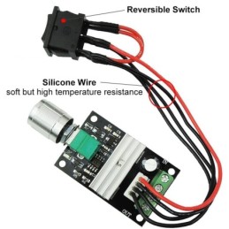 Regolatore di velocità PWM con interruttore 6V 12V 24V 28V 3A 80W