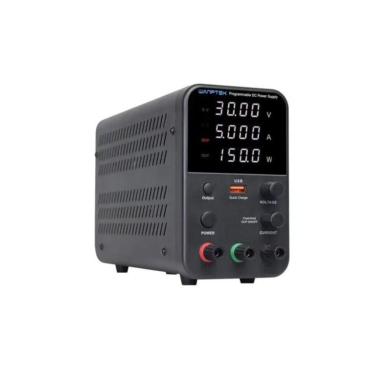 Alimentatore da banco 30V 5A 150W con regolatore di tensione CC USB 18W
