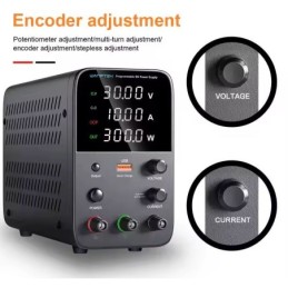Alimentatore da banco 30V 5A 150W con regolatore di tensione CC USB 18W