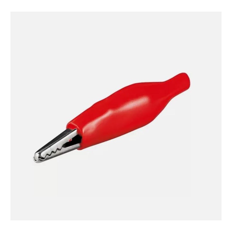 Pinza a coccodrillo rossa - piccola