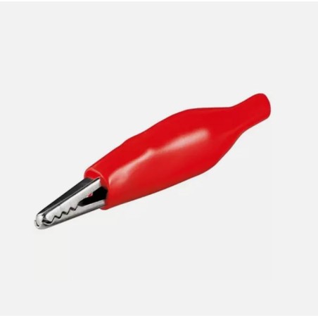 Pinza a coccodrillo rossa - piccola