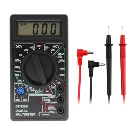 Multimetro digitale portatile DT-830B tester universale con display LCD