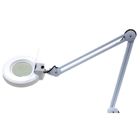 Lampada con lente d’ingrandimento LED da banco 24W con braccio snodabile