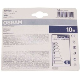 Lampadina piccola per frigoriferi 10W E14 confezione da 2 Osram
