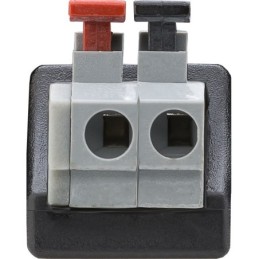 Connettore BNC con morsetti a pressione 2 pin Goobay