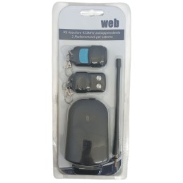 Kit ricevitore universale con 2 radiocomandi 433MHz