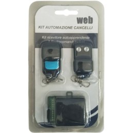 Kit automazione ricevitore+2 telecomandi 433MHz
