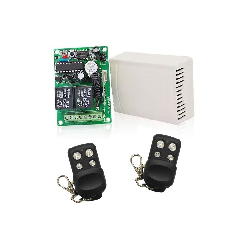Ricevitore 433MHz 2 canali con 2 telecomandi