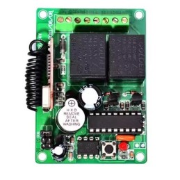 Ricevitore 433MHz 2 canali con 2 telecomandi