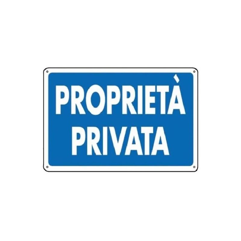 Cartello segnaletico "Proprietà privata" 30x20cm