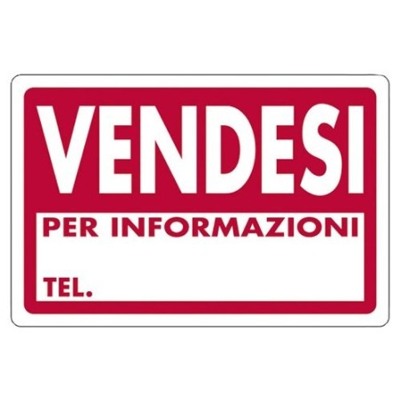 Cartello segnaletico "Vendesi" 30x20cm