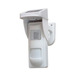 Sensore movimento PIR solare con sistema sonoro e flash LED