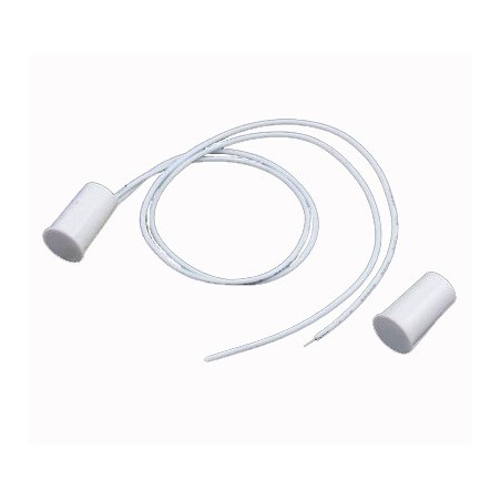 Contatto magnetico da incasso in ABS – Bianco