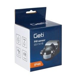 Sensore di movimento PIR 1200W max nero GETI GS1101B