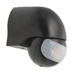 Sensore di movimento PIR nero IP44 1200W