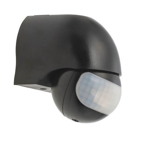 Sensore di movimento PIR nero IP44 1200W