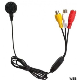 Microtelecamera AHD 3.6mm a colori con microfono 8 LED IR