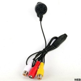 Microtelecamera AHD 3.6mm a colori con microfono 8 LED IR