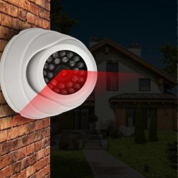 Telecamera di sicurezza con LED fittizia bianca