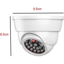 Telecamera di sicurezza con LED fittizia bianca