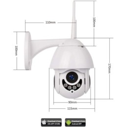 Telecamera IP WiFi 1080P full HD IP66