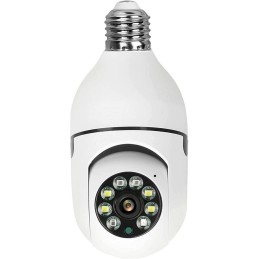 Telecamera IP WiFi con attacco E27 2MP HD 1080p con app per smartphone