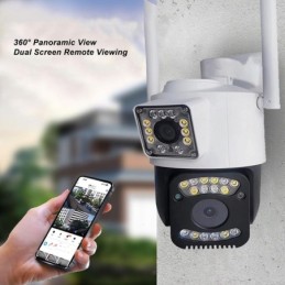 Telecamera IP WiFi con doppio obiettivo 2MP 1080p
