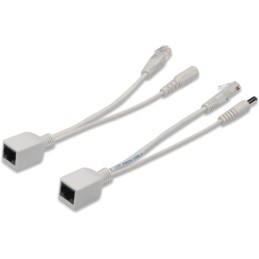 Cavi adattatori POE Fast Ethernet cavo iniettore/cavo splitter spina/presa DC 5,5mm